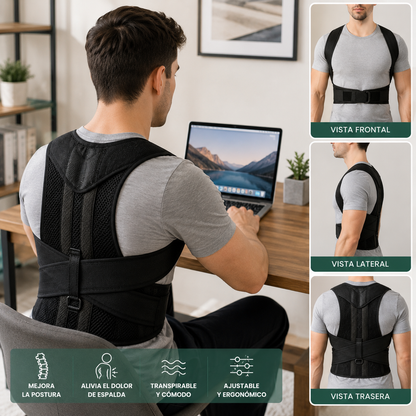 ErgoPost™ | Corrector de Postura con Faja Lumbar