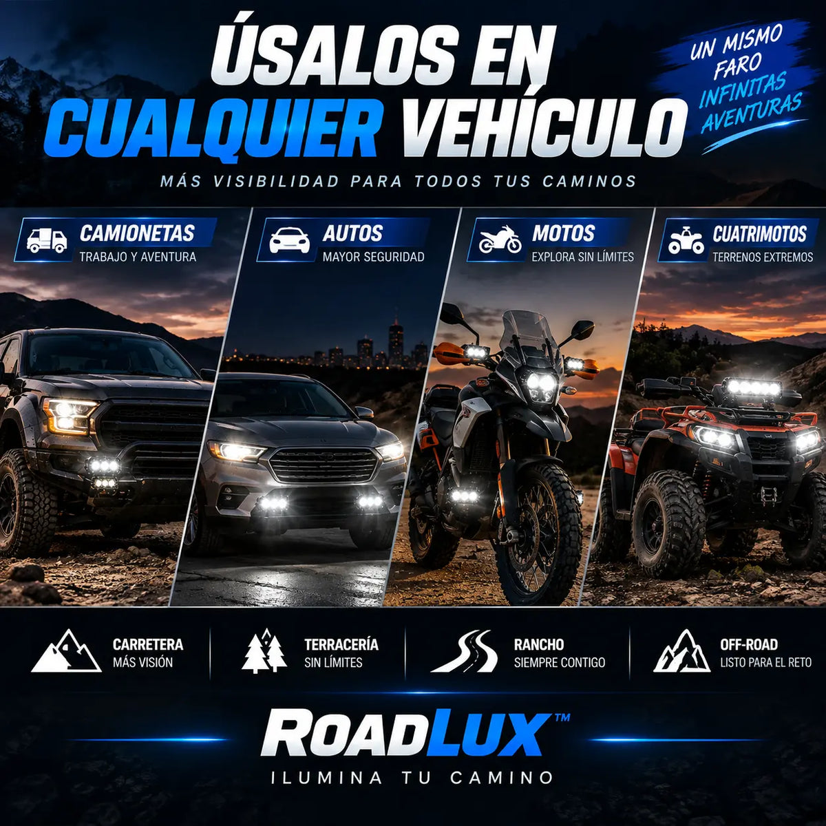 ROADLUX-Faros Led Largo Alcance
