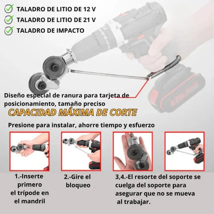 CORTADOR DE METAL PARA TALADRO