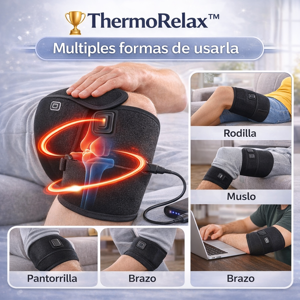 🏆 ThermoRelax –Rodillera Térmica de Calor ( 2 x 1  SOLO HOY)