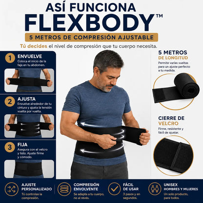 FLEXBODY™ Faja Ajustable de Compresión 5M