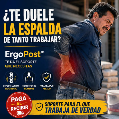 ErgoPost™ | Corrector de Postura con Faja Lumbar