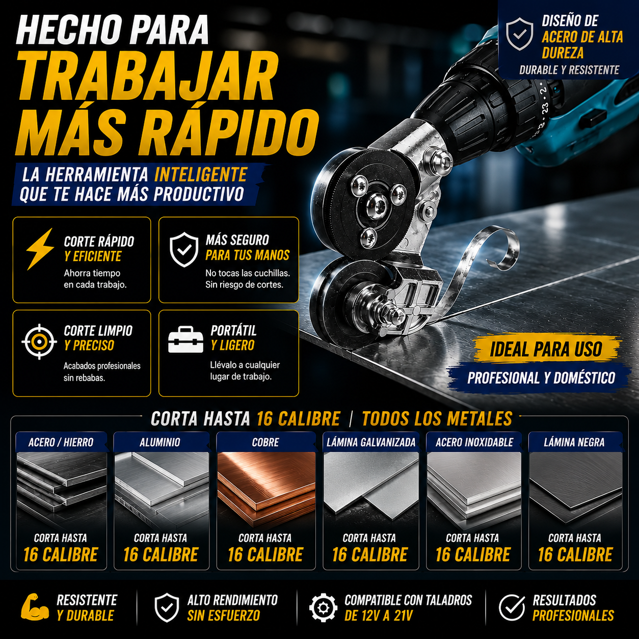 Cortador de Metal Pro