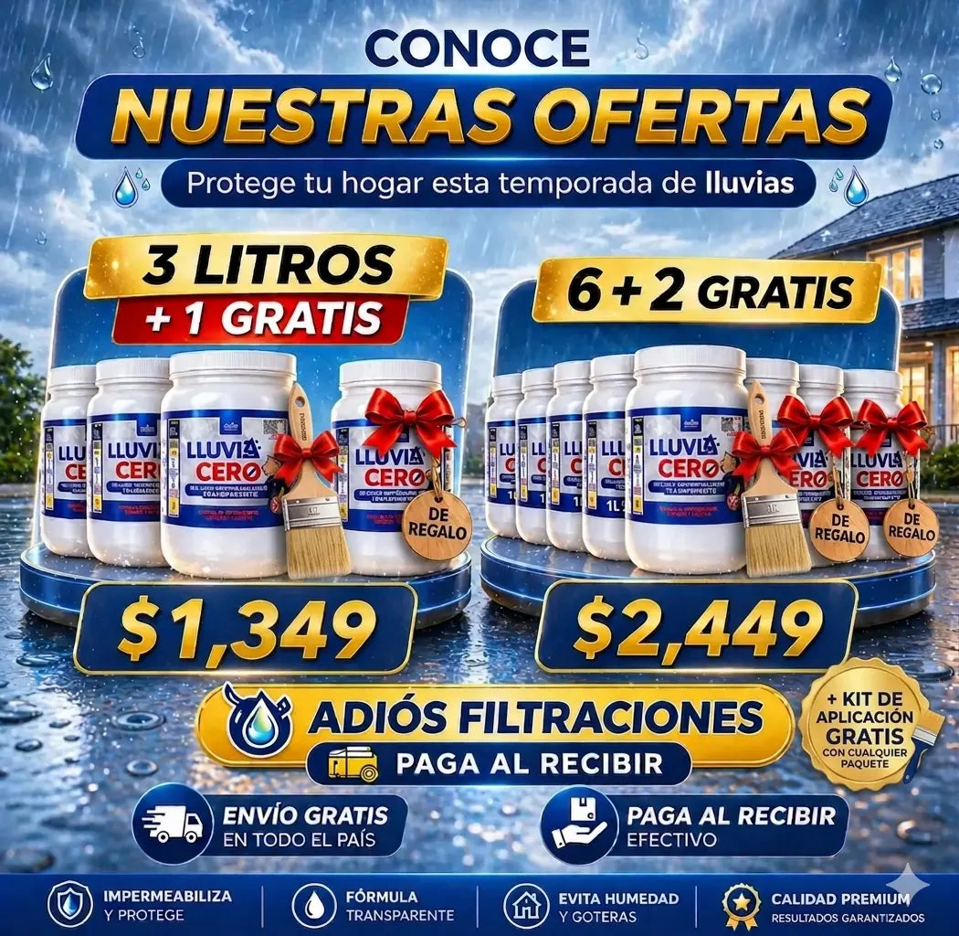 💧🚫 ADIÓS A LAS FILTRACIONES Y GOTERAS 🚫💧LLUVIA CERO