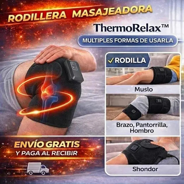 🦵 Rodillera TermoRelax (Masaje + Calor Terapéutico)